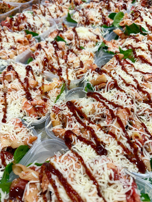 *NEW* M3 Hunters Chicken Pasta with Spinach. 497 calories: 60GC/8GF/49GP